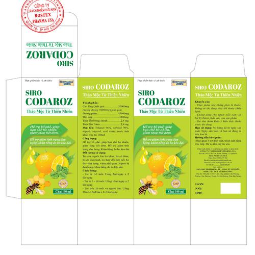 Siro Codaroz Natural Ingredients HD Pharma (C/100ml)