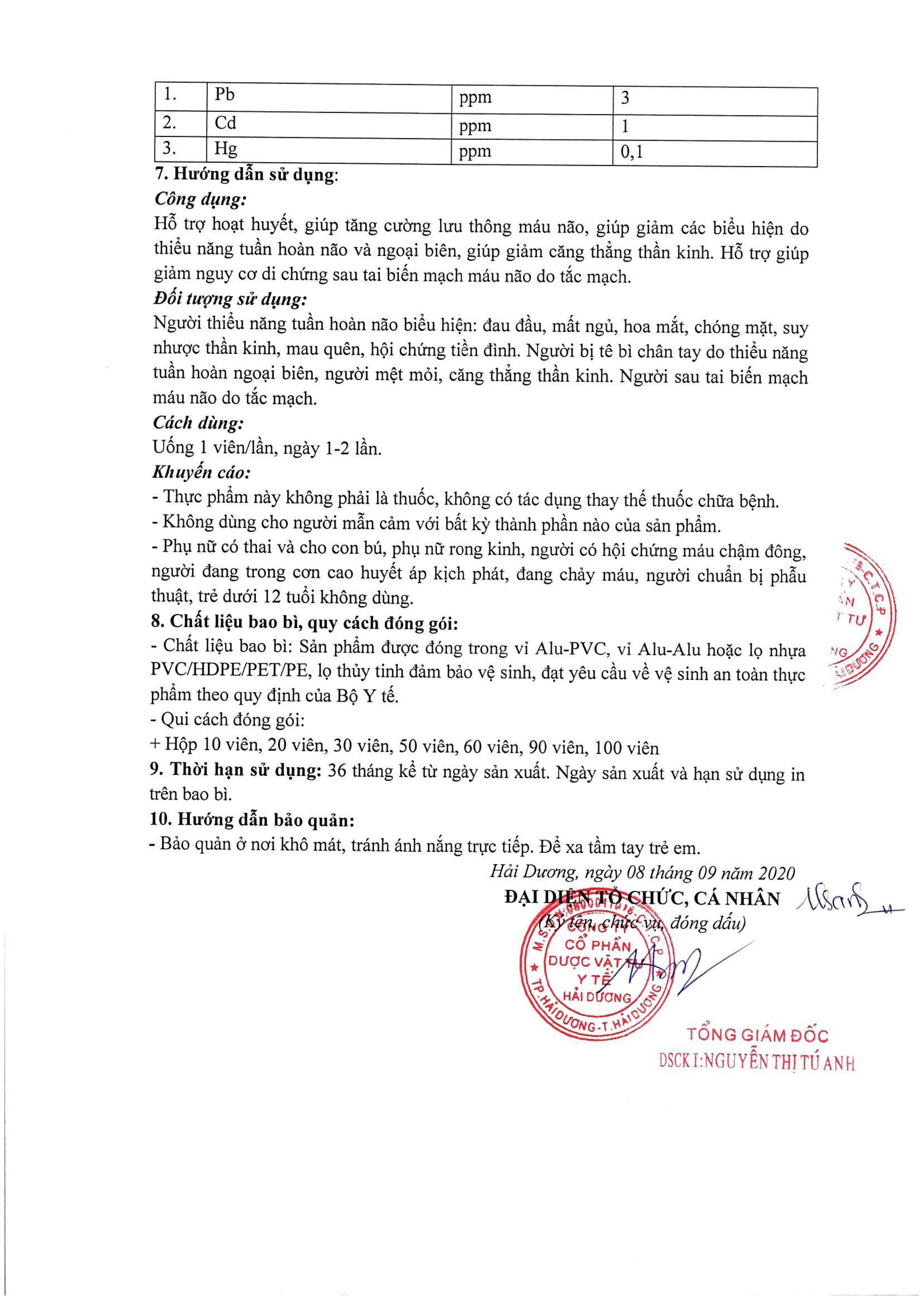Ginkgo Natto Cao Việt Quốc Rostex (H/100v) (Vàng)