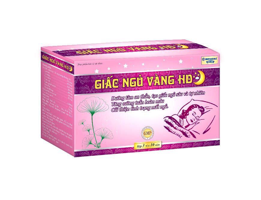 Giấc Ngủ Vàng HD Pharma (H/30v) (Hồng)