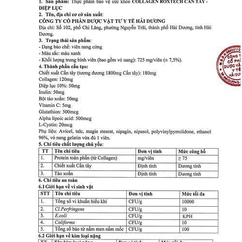 Collagen Roxtech Cần Tây-Diệp Lục Rostex (C/60v)