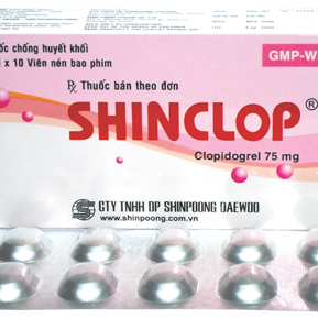 Shinclop (Clopidogrel) 75mg Shinpoong (H/30v)