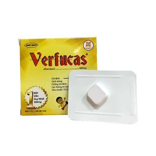 Verfucas (Albendazole) 400mg Phương Đông (H/1v)