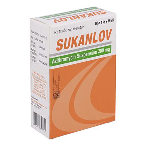 Sukanlov (Azithromycin) 200mg Cure Medicines (Lọ/15ml)