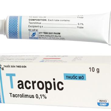Tacropic (Tacrolimus) 0.1% Davipharm (Tuýp 10gr)