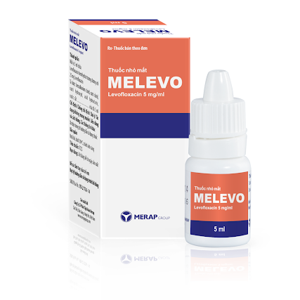 Melevo (Levofloxacin) 5mg/ml Merap (Lốc/10c/5ml)