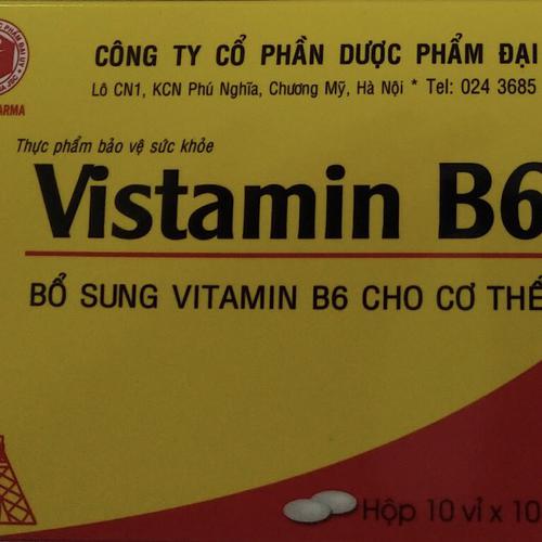 Vistamin B6 Đại Uy (H/100v)