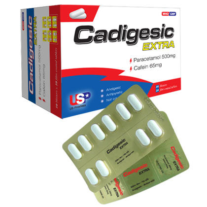 Cadigesic Extra (Paracetamol, Cafein) US Pharma (H/100v)