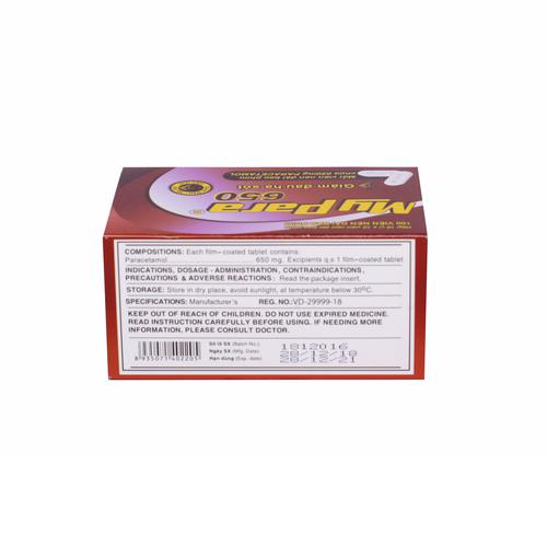 MyPara 650 (Paracetamol) SPM (H/100v)