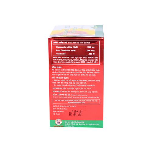 Glucosamin 1500mg Chondroitin Plus With Vitamin D3 Mediphar (H/100v) (Xanh Đỏ)