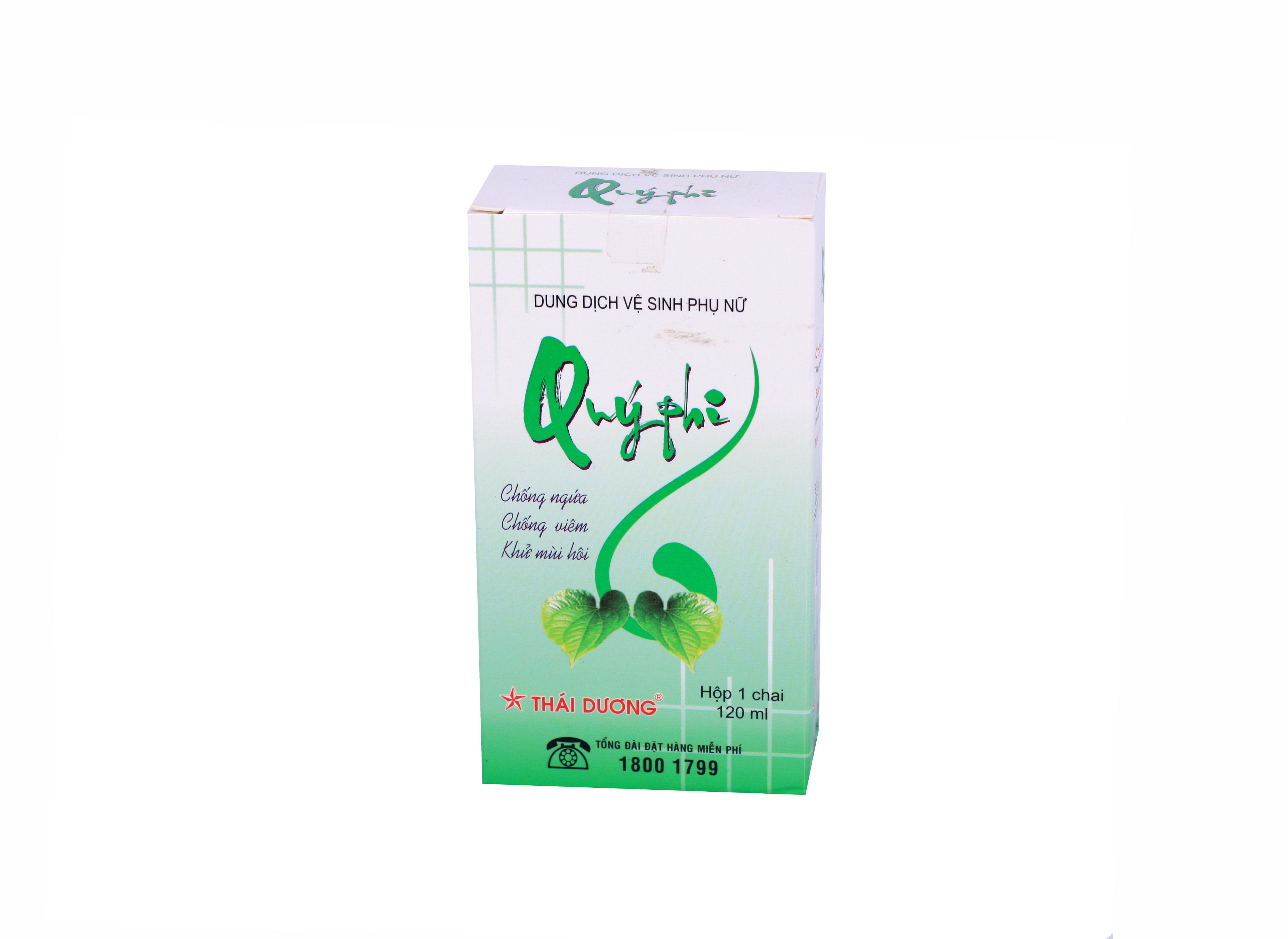 Dung Dịch Vệ Sinh Phụ Nữ Quý Phi Xanh Thái Dương (C/120ml)