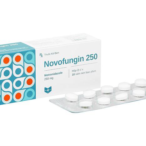 Novofungin 250 (Metronidazole) Stella (Lốc/10h/20v)