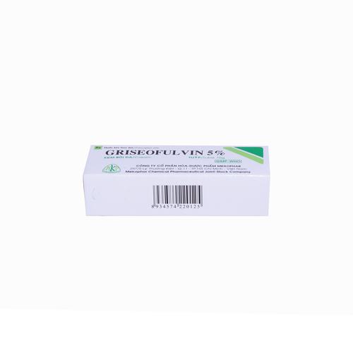 Griseofulvin 5% Mekophar (Lốc/10 Tuýp/10gr)