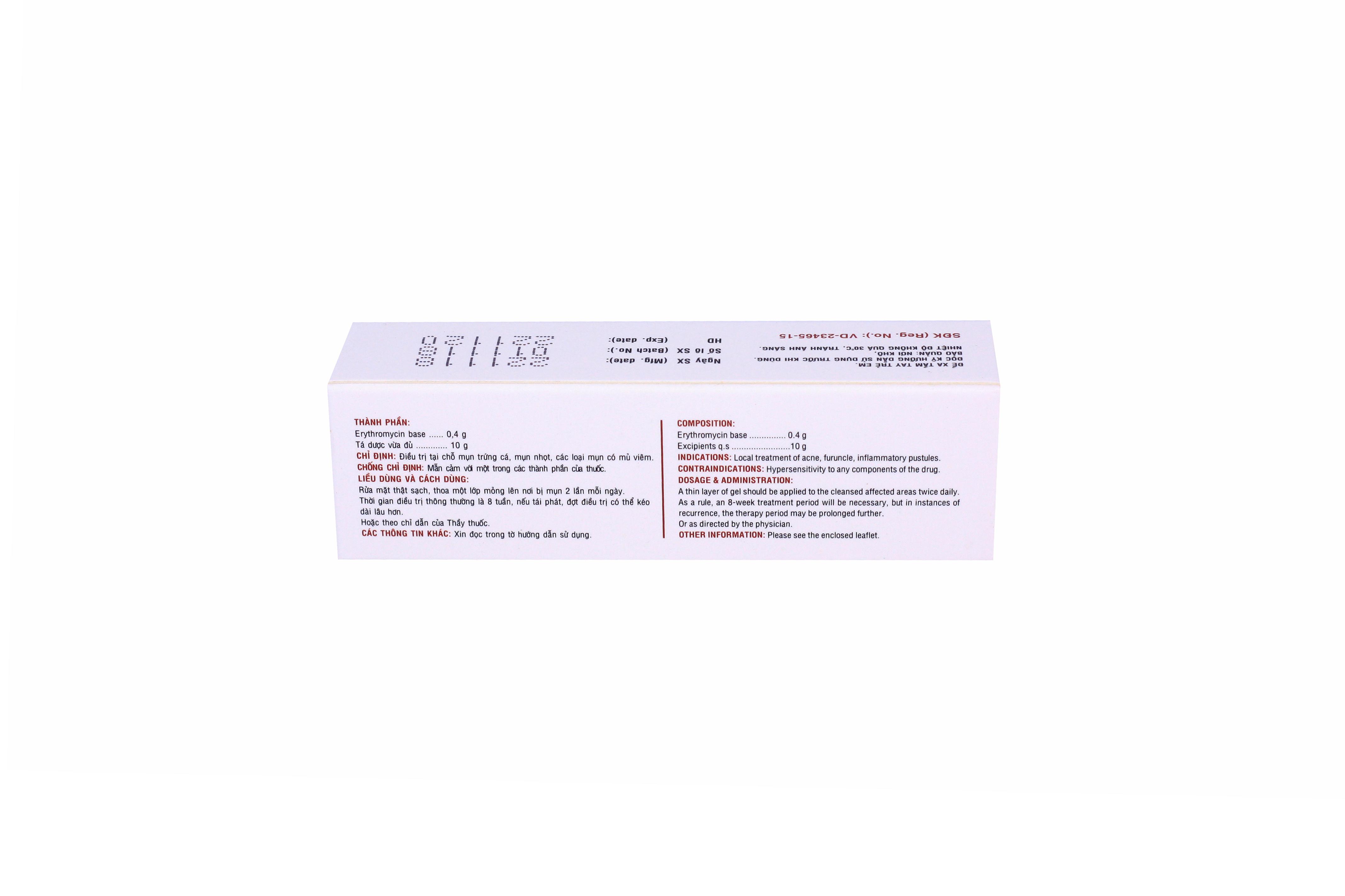 Medskin (Erythromycin) 4% DHG Pharma (Tuýp/10gr)