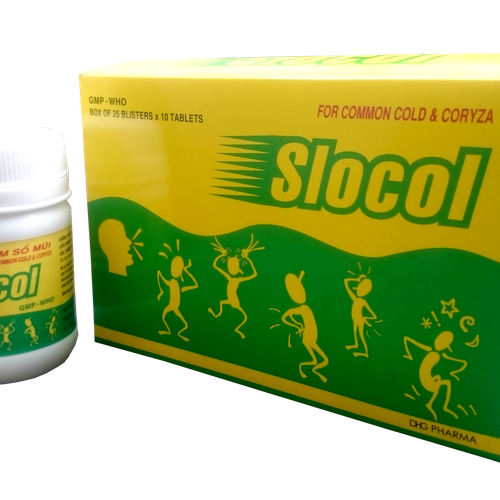 Slocol (Paracetamol, Clorpheniramin Maleat) DHG Pharma (H/250v)