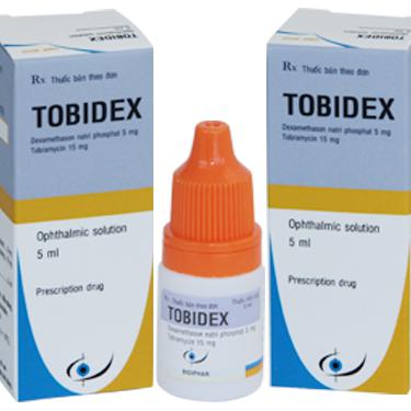 Nhỏ Mắt Tobidex (Tobramycin, Dexamethason) Bidiphar (Lốc/10c/5ml)
