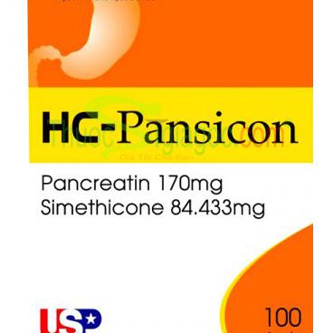 HC - Pansicon (Pancreatin, Simethicone) US Pharma (H/100v)