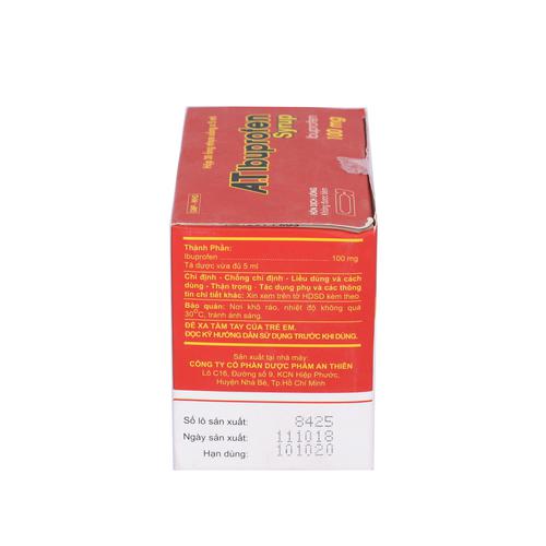 A.T (Ibuprofen) Syrup 100mg An Thiên (H/30o/5ml)