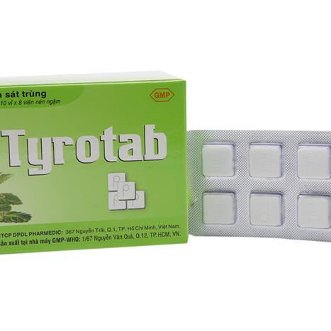 Tyrotab (Tetracain, Tyrothricin) Pharmedic (H/10vỉ/8v)