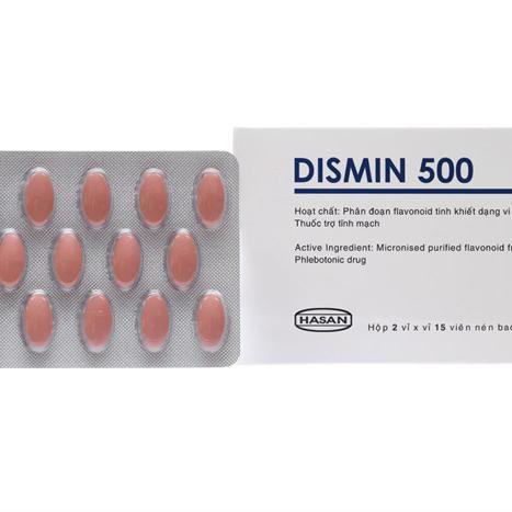 Dismin 500 (Diosmin, Hesperidin) Hasan(H/30v)
