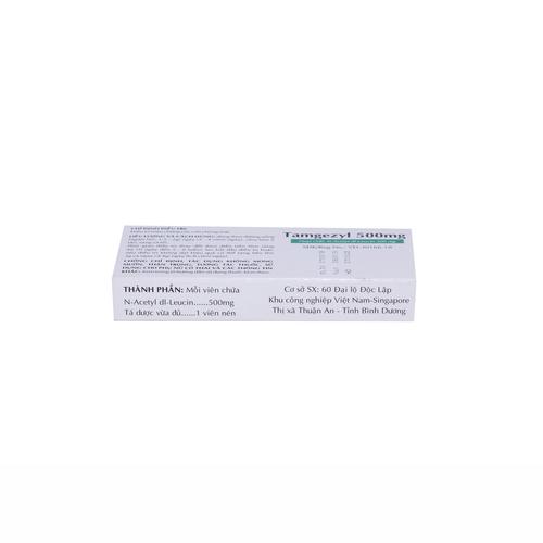 Tamgezyl 500mg (N-Acetyl-DL-Leucine) Thành Nam (H/20v)