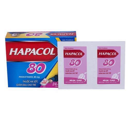 Hapacol 80mg (Paracetamol) DHG Pharma (H/24g)