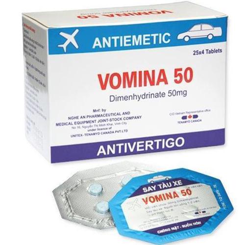 Vomina 50 (Dimenhydrinat) Nghệ An (H/100v)