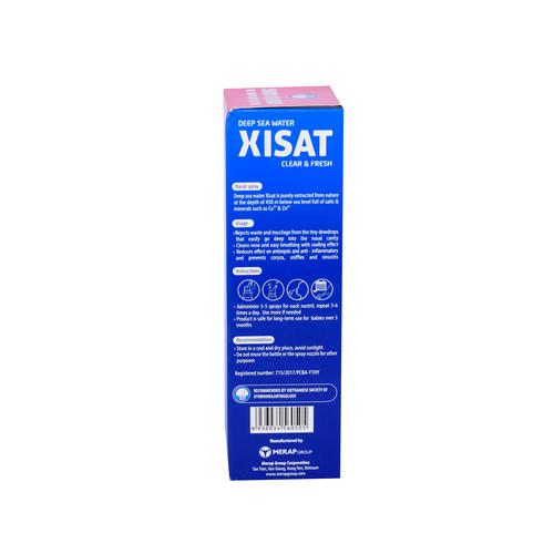 Xịt Mũi Xisat Hồng Trẻ Em Merap (Lốc/5 Chai/75ml)