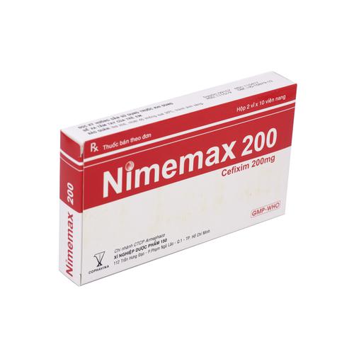 Nimemax 200 (Cefixim) Armephaco (H/20v)