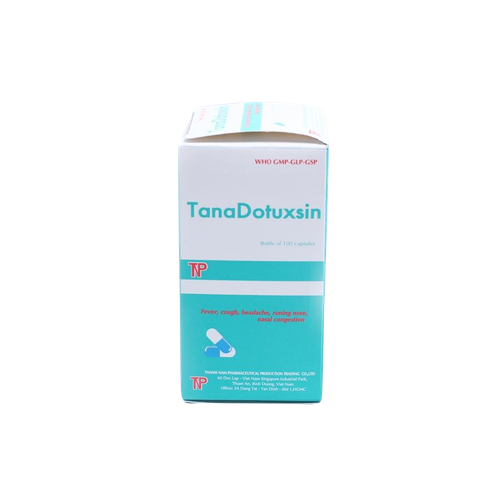 Tanadotuxsin (Paracetamol, Phenylephrin,  Dextromethorphan) Thành Nam (C/100v)