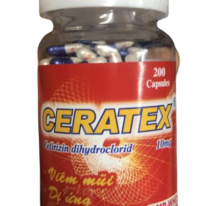 Ceratex (Cetirizin) 10mg Usa-Nic (C/200v)