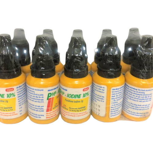 PVP-Iodine 10% Hadiphar (Lốc/10c/20ml)