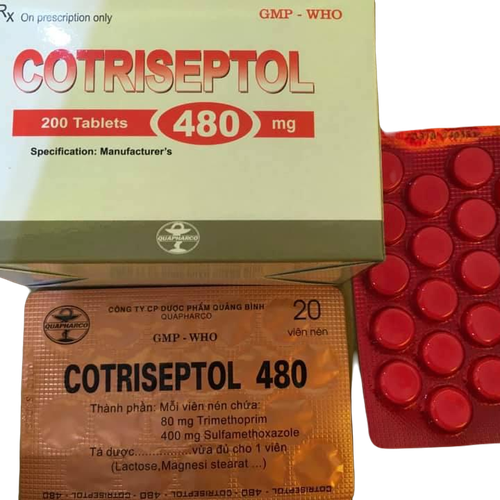 Cotriseptol 480mg (Sulfamethoxazole, Trimethoprim) Quapharco (H/200v)