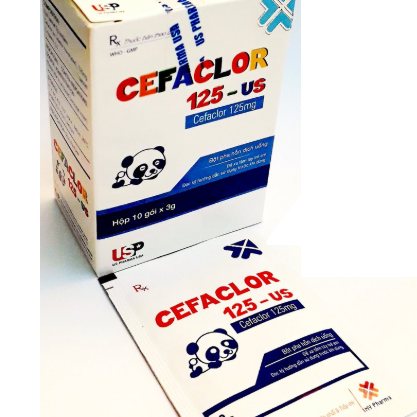 Cefaclor 125mg US Pharma (H/10g) (Gấu Trúc)