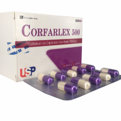 Corfarlex 500mg (Cephalexin) US Pharma (H/100v)