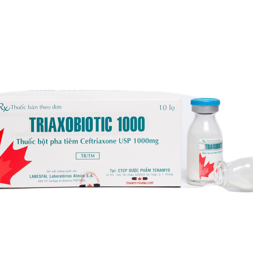 Triaxobiotic 1000 (Ceftriaxone) Tenamyd (H/10lọ)