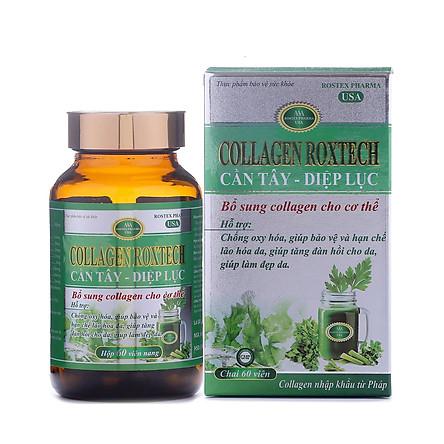 Collagen Roxtech Cần Tây-Diệp Lục Rostex (C/60v)