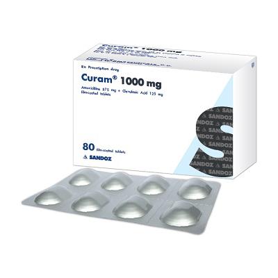 Curam 1000mg (Amoxicillin, Acid Clavulanic) Sandoz (H/80v)