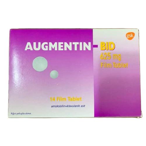 Augmentin BID 625mg (Amoxicillin, Acid Clavulanic) GSK Turkey (H/14V)