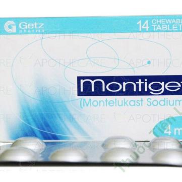 Montiget 4mg (Montelukast) Getz Pharma (h/14v)