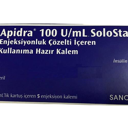 Apidra 100U/ml Solostar (Insulin) SANOFI Turkey (H/5 But)