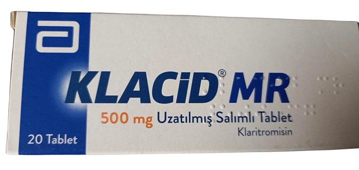 Klacid MR 500mg (Clarithromycin) Abbott Turkey (H/20V)