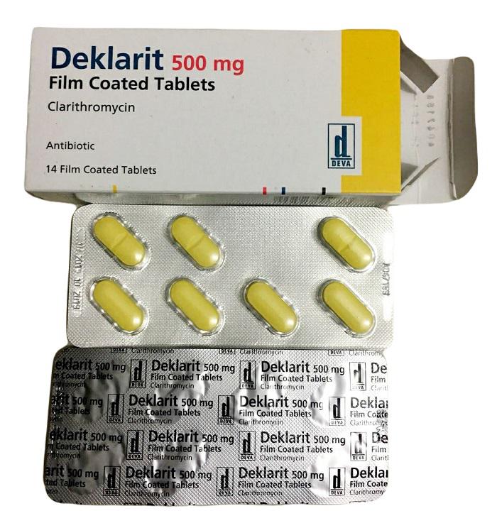Deklarit 500mg (Clarithromycin) Deva Turkey (H/14V)