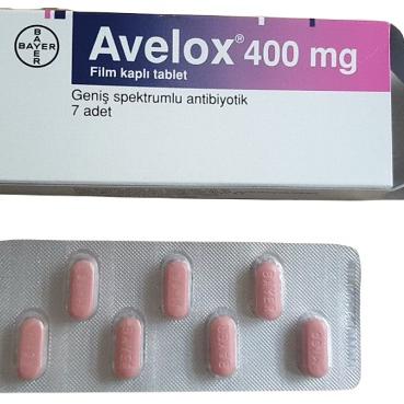 Avelox 400mg (Moxifloxacin) Bayer Turkey (H/7V)