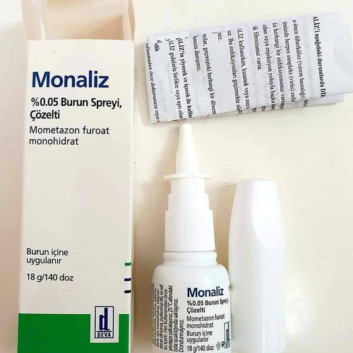 Xịt Mũi Monaliz 0.05% (Mometason Furoat) Deva Turkey (C/140 lieu)
