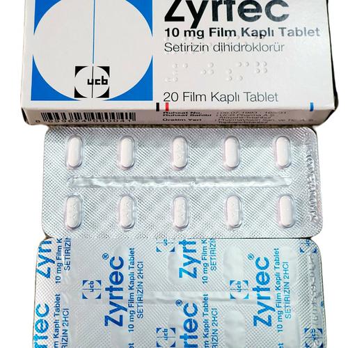 Zyrtec (Cetirizin) 10mg UCB Turkey (H/20V)