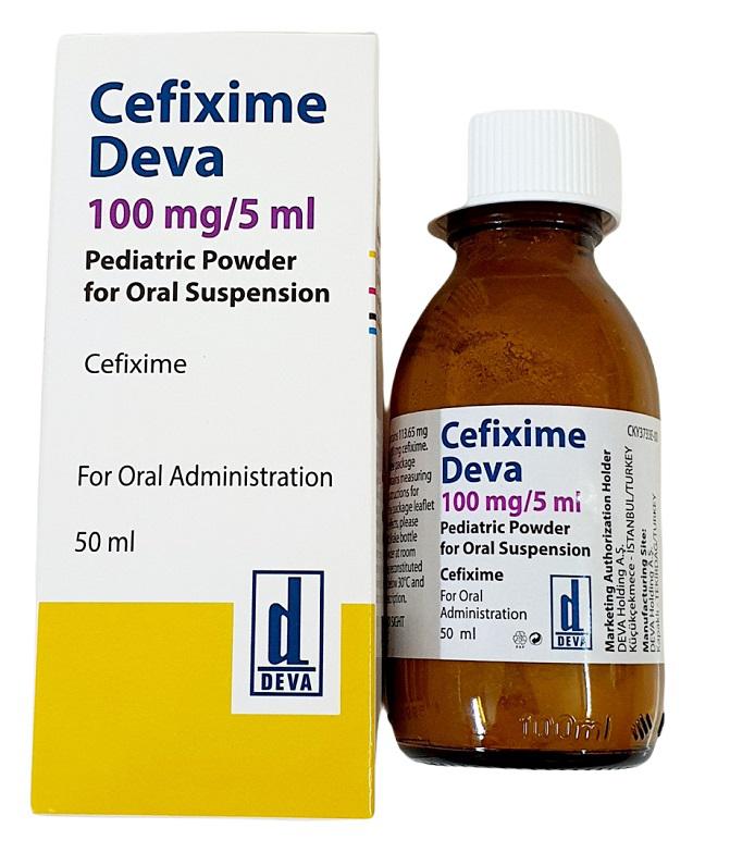 Cefixime  100mg/5ml  Deva Turkey (H/Lo/50ml)