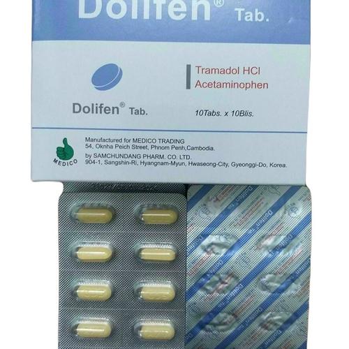 Dolifen Tab (Tramadol HCl,Acetaminophen) Korea (H/100V)
