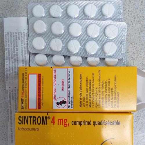 Sintrom 4mg (Acenocoumarol)  (H/30V) France