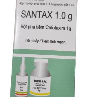 Santax 1g (Cefotaxime) Zeiss Pharmaceutical (H/10 Lọ) 