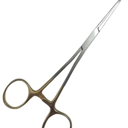 Pen thẳng 16cm cán vàng (cái)